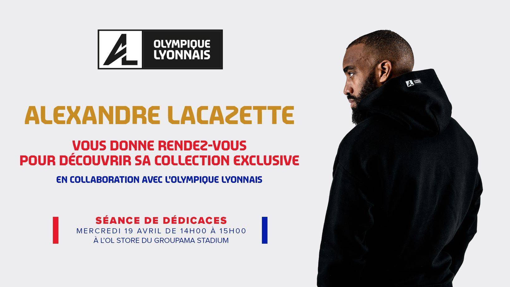 OL Store Groupama Stadium Alexandre Lacazette en dédicace ce mercredi