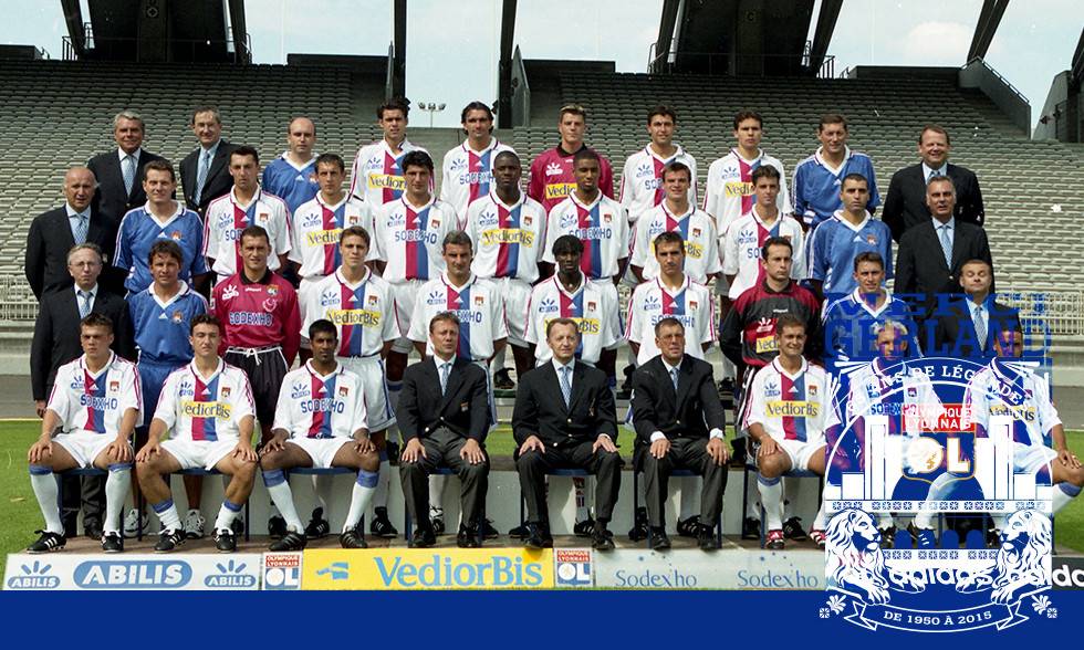 Fanion OL Olympique Lyonnais - Vintage Années 90 - Bon état