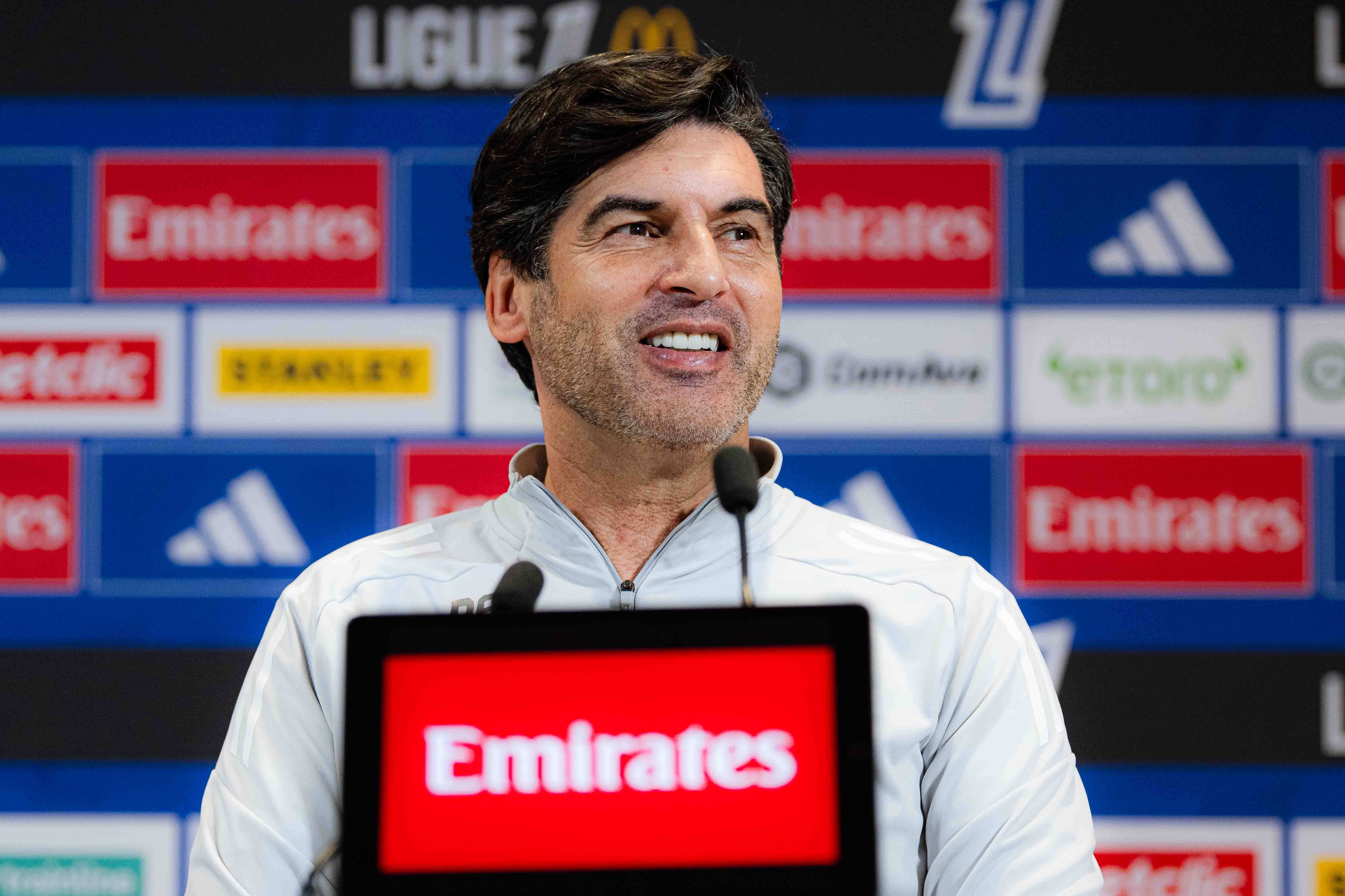 Paulo Fonseca vor dem Spiel gegen RC Straßburg - | OL: | 
