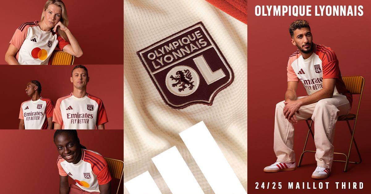 adidas et l Olympique Lyonnais revelent le maillot Third pour la saison 2024 25